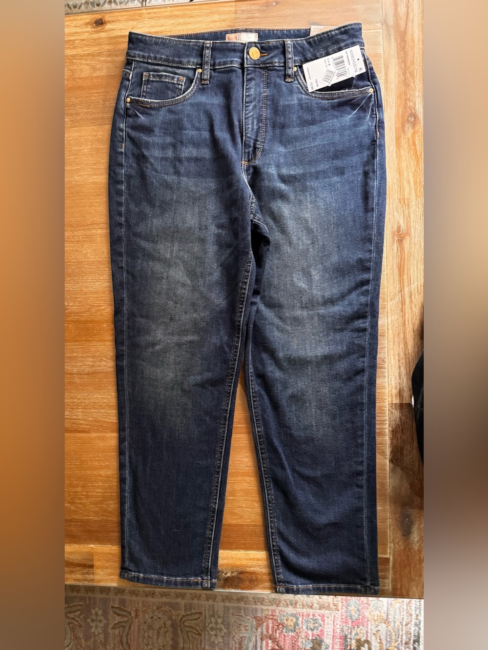 Womens KUT FROM KLOTH Naomi HIGHRISE Fab Ab crop straight leg 
Size 8